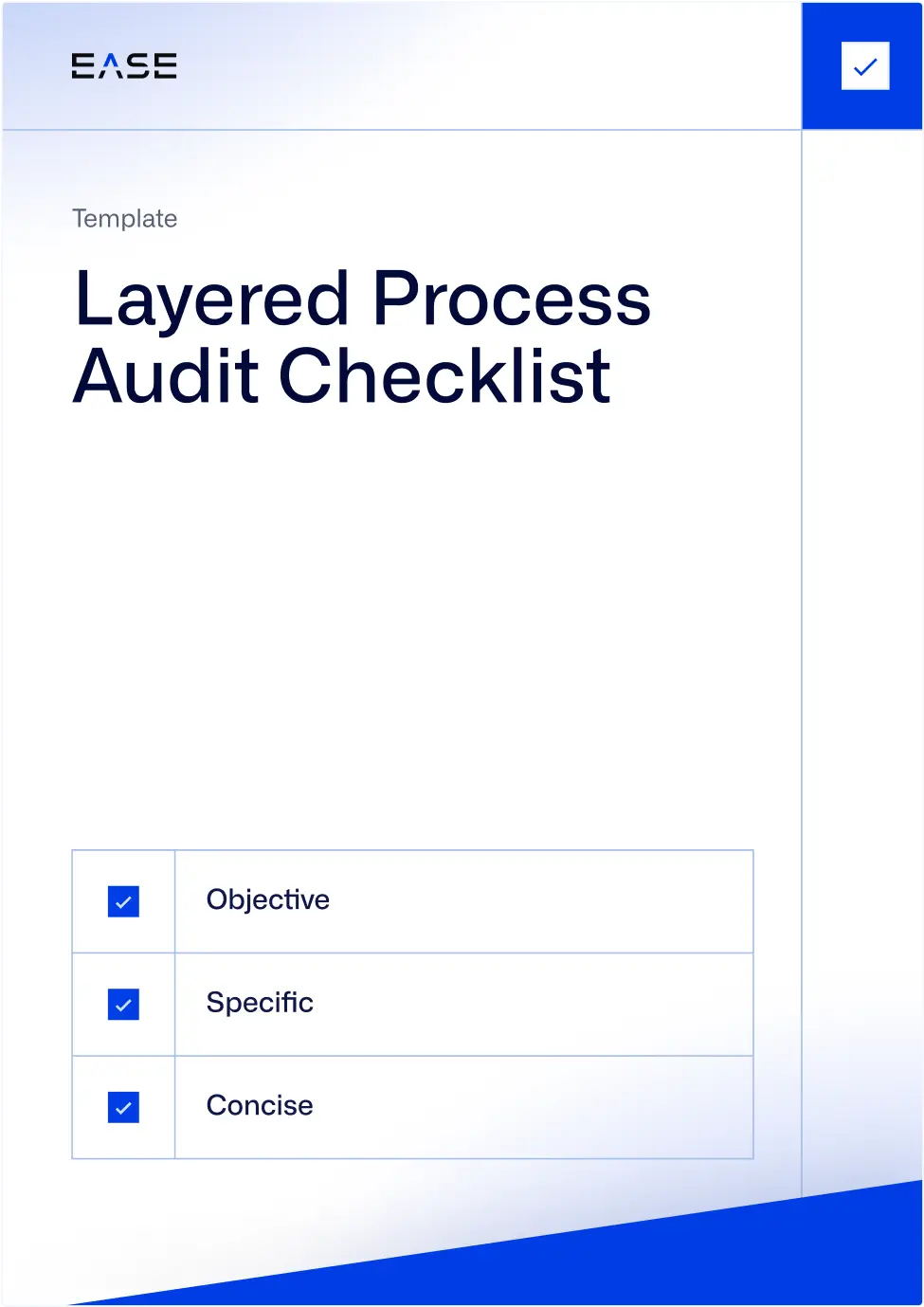Layered process audit checklist template image