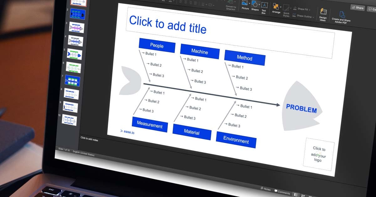Fishbone Diagram Template by Ease