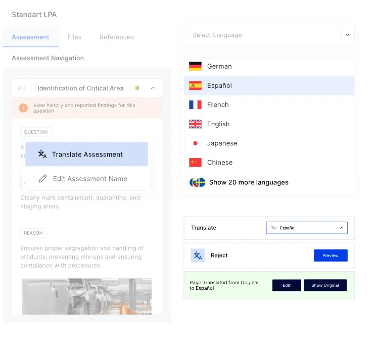 Ease platform - audit translation feature