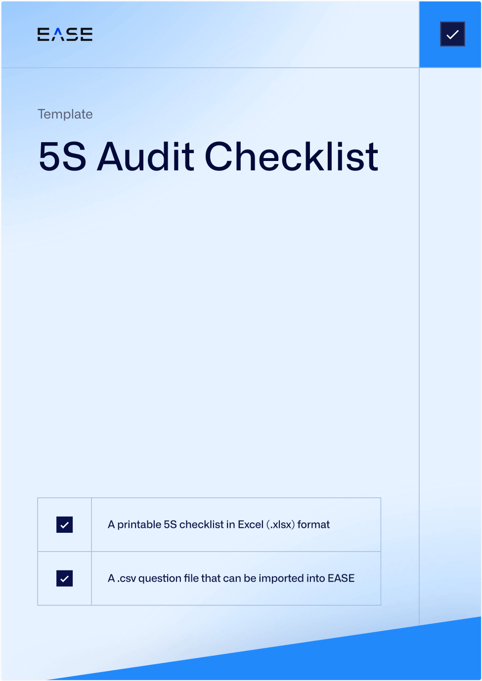 5S Audit Checklist
