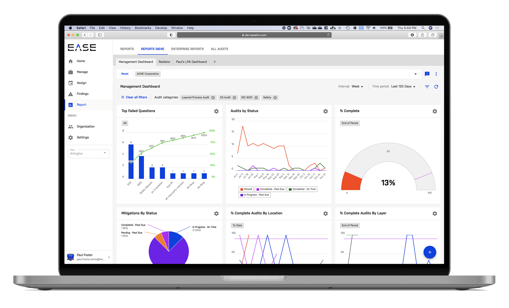 Expanded Multi-Site Audit Reporting