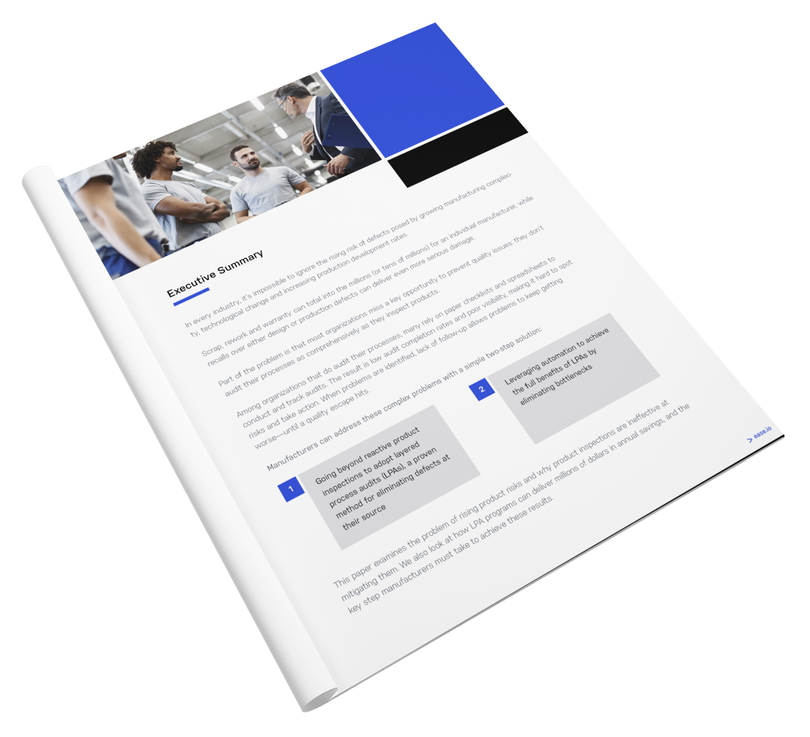 White Paper: Calculating the ROI of Layered Process Audits
